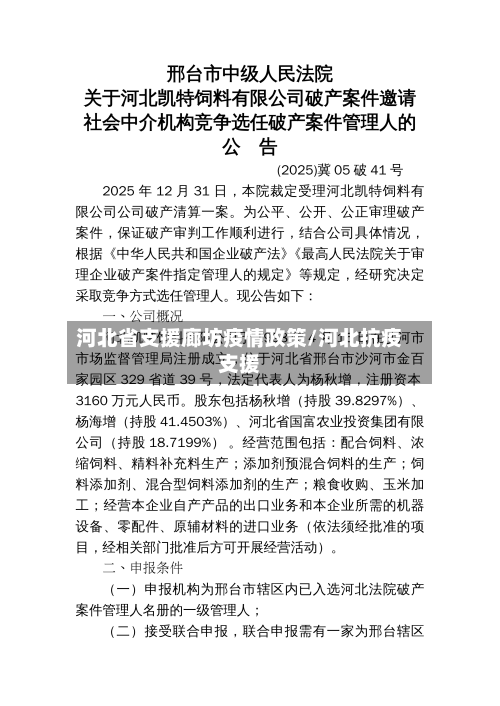 河北省支援廊坊疫情政策/河北抗疫支援-第1张图片