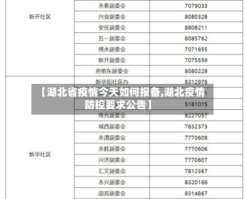 【湖北省疫情今天如何报备,湖北疫情防控要求公告】-第2张图片