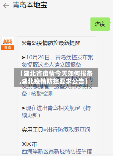【湖北省疫情今天如何报备,湖北疫情防控要求公告】-第3张图片