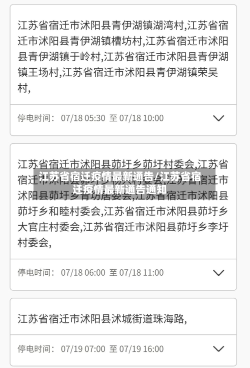 江苏省宿迁疫情最新通告/江苏省宿迁疫情最新通告通知-第2张图片