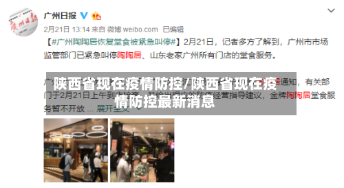 陕西省现在疫情防控/陕西省现在疫情防控最新消息-第3张图片