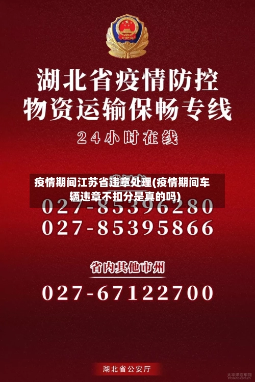 疫情期间江苏省违章处理(疫情期间车辆违章不扣分是真的吗)-第1张图片