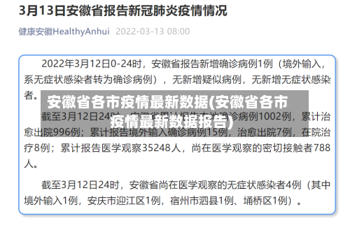 安徽省各市疫情最新数据(安徽省各市疫情最新数据报告)-第1张图片