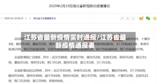 江苏省最新疫情实时通报/江苏省最新疫情通报表-第3张图片