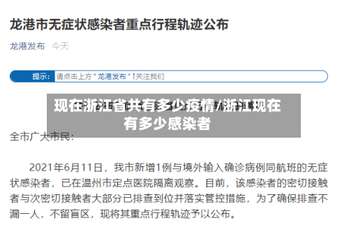 现在浙江省共有多少疫情/浙江现在有多少感染者-第3张图片
