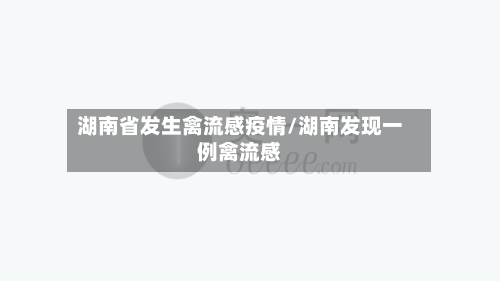 湖南省发生禽流感疫情/湖南发现一例禽流感-第2张图片