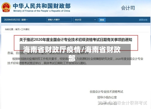 海南省财政厅疫情/海南省财政部-第2张图片