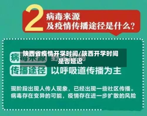 陕西省疫情开学时间/陕西开学时间是否延迟-第1张图片