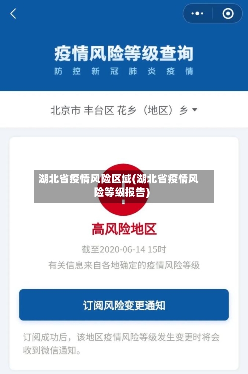 湖北省疫情风险区域(湖北省疫情风险等级报告)-第1张图片