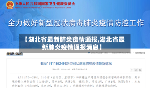 【湖北省最新肺炎疫情通报,湖北省最新肺炎疫情通报消息】-第1张图片