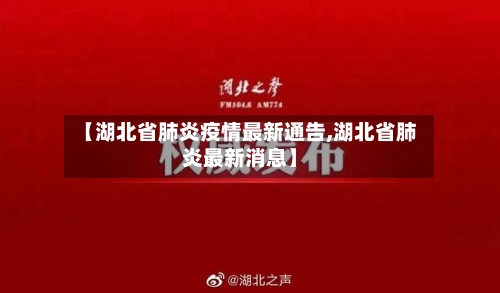 【湖北省肺炎疫情最新通告,湖北省肺炎最新消息】-第2张图片