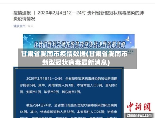 甘肃省陇南市疫情数据(甘肃省陇南市新型冠状病毒最新消息)-第2张图片
