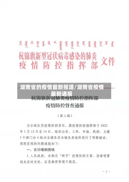 湖南省的疫情最新报道/湖南省疫情最新通报-第1张图片