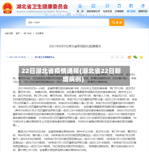 22日湖北省疫情通报(湖北省22日新增病例)-第3张图片