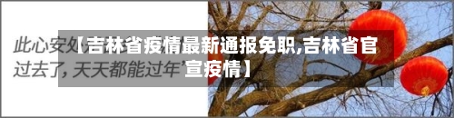 【吉林省疫情最新通报免职,吉林省官宣疫情】-第2张图片