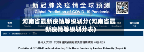 河南省最新疫情等级划分(河南省最新疫情等级划分表)-第2张图片