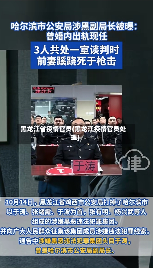 黑龙江省疫情官员(黑龙江疫情官员处理)-第1张图片