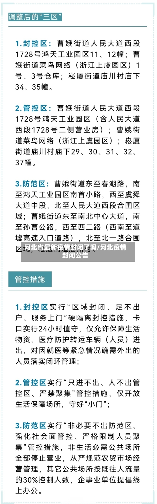 河北省最新疫情封闭了吗/河北疫情封闭公告-第3张图片