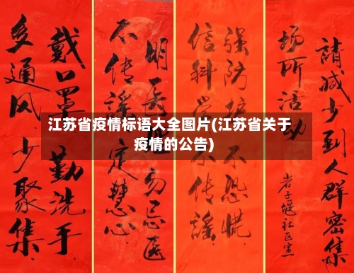江苏省疫情标语大全图片(江苏省关于疫情的公告)-第2张图片