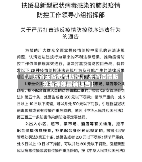 【广东省支持疫情防控,广东省疫情防控指挥部最新通告】-第1张图片