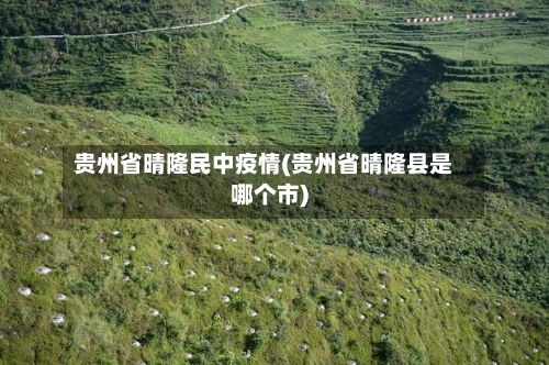贵州省晴隆民中疫情(贵州省晴隆县是哪个市)-第3张图片