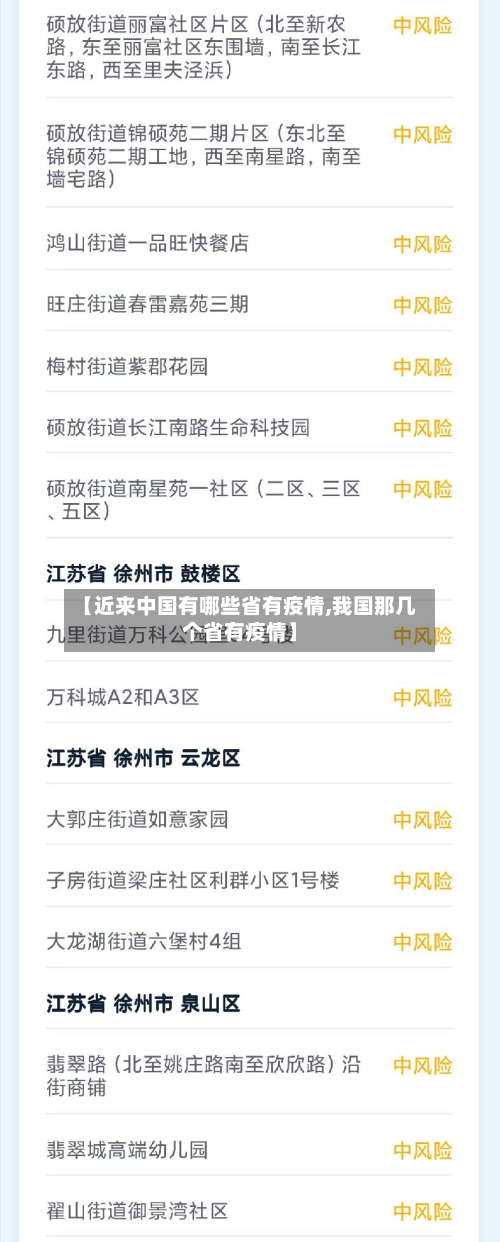 【近来中国有哪些省有疫情,我国那几个省有疫情】-第1张图片