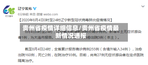贵州省疫情详细信息/贵州省疫情最新情况通报-第1张图片