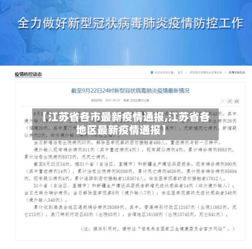 【江苏省各市最新疫情通报,江苏省各地区最新疫情通报】-第1张图片
