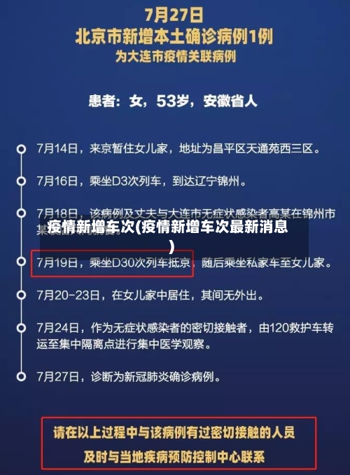 疫情新增车次(疫情新增车次最新消息)-第1张图片