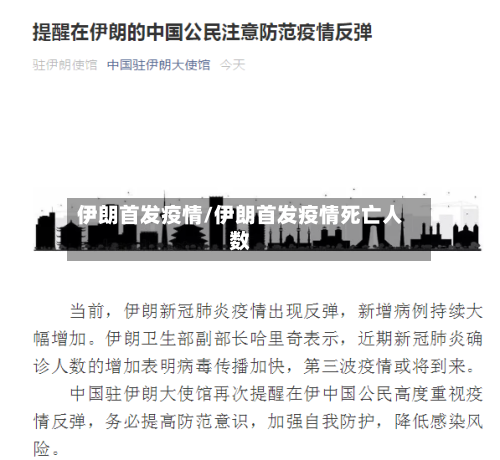 伊朗首发疫情/伊朗首发疫情死亡人数-第2张图片