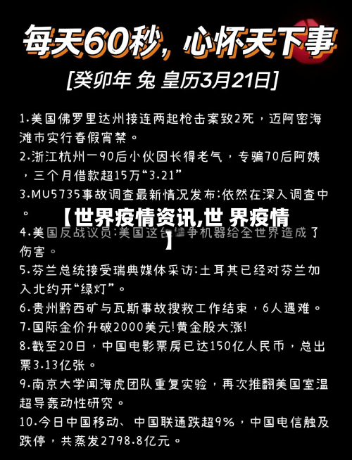 【世界疫情资讯,世 界疫情】-第2张图片