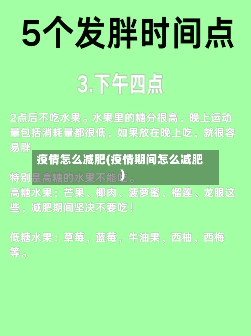 疫情怎么减肥(疫情期间怎么减肥)-第1张图片