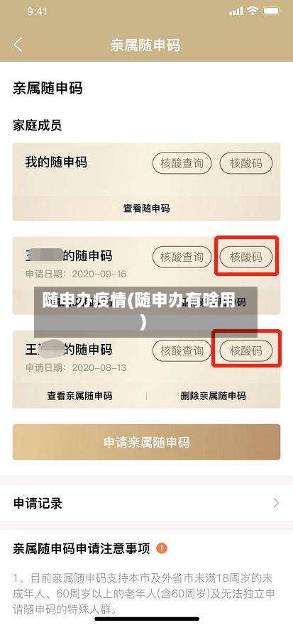 随申办疫情(随申办有啥用)-第2张图片