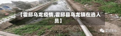 【霍邱乌龙疫情,霍邱县乌龙镇在逃人员】-第2张图片