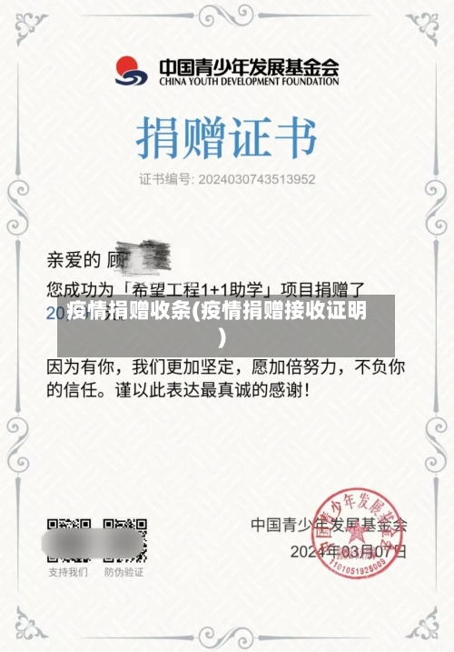 疫情捐赠收条(疫情捐赠接收证明)-第2张图片