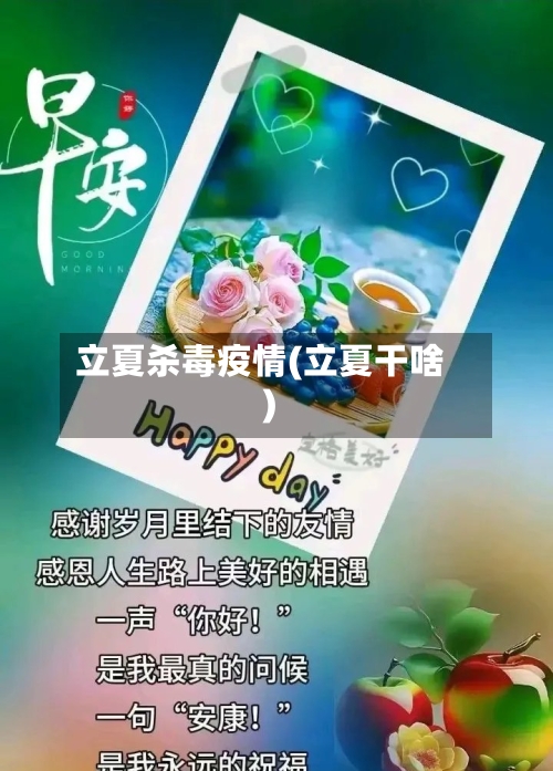 立夏杀毒疫情(立夏干啥)-第3张图片