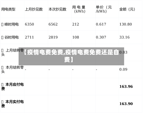 【疫情电费免费,疫情电费免费还是自费】-第1张图片