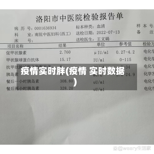 疫情实时胖(疫情 实时数据)-第1张图片